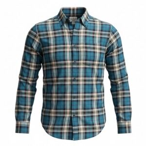 AMERICAN EAGLE Outfitters Mens Plaid Relaxed Everyday Long Sleeves Shirt XXLarge
